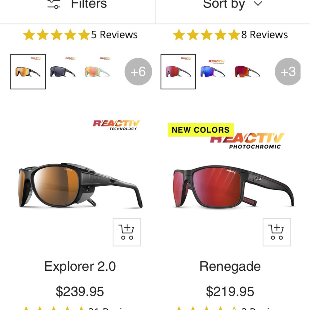 Julbo outdoor glasses